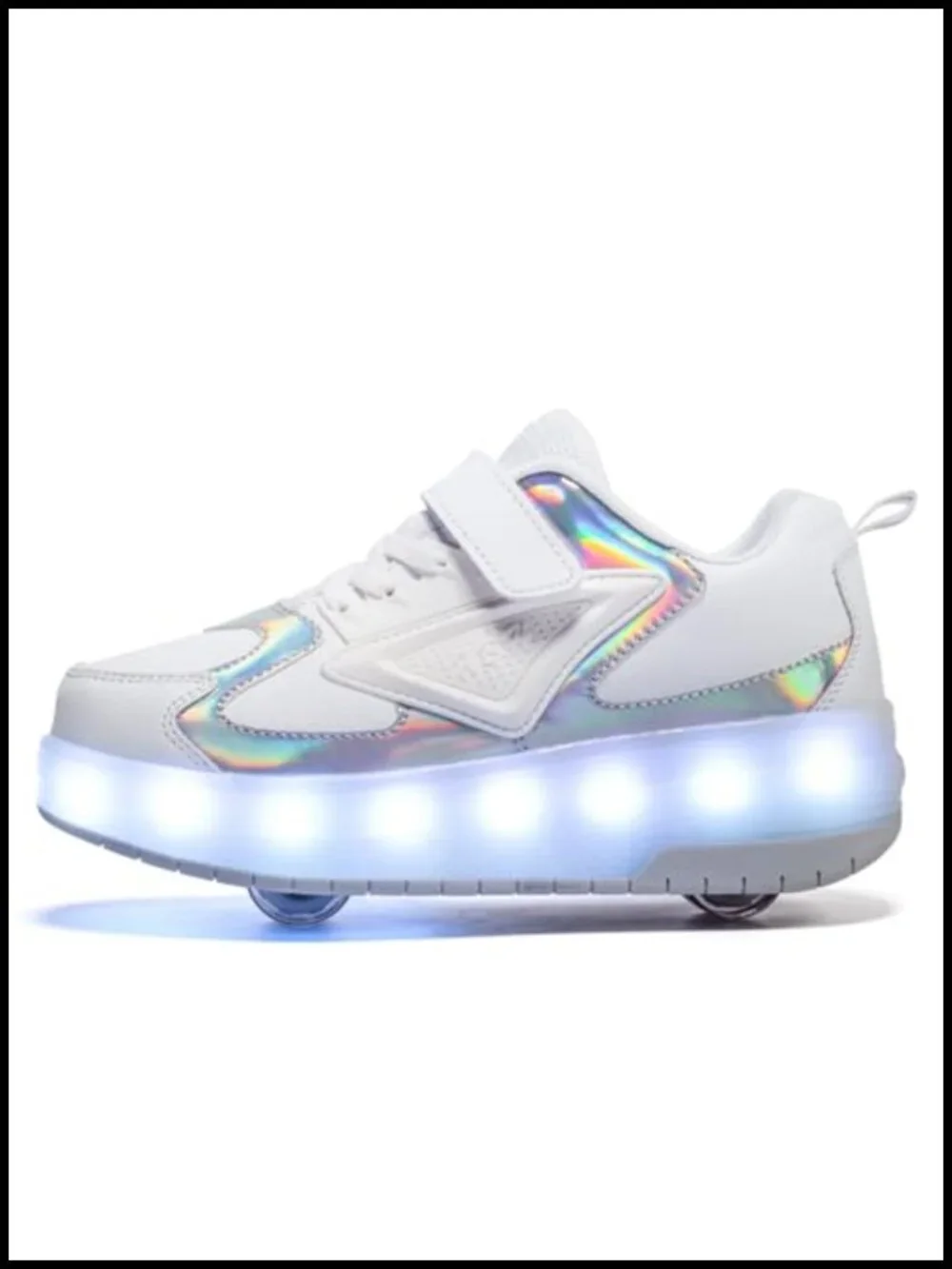 Kids Roller Skate Shoes with Wheels USB Rechargeable LED Sneakers